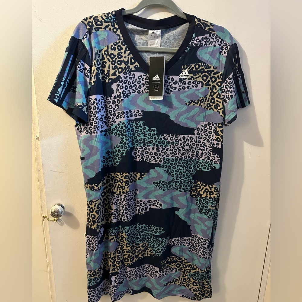 NWT Adidas x Farm Rio tshirt dress size large